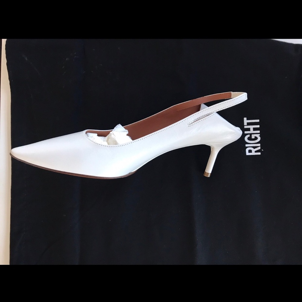 Vetements babouche leather sling backs